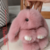 1pc Creative Faux Rabbit Fur Bunny Keychain