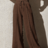 Solid Drawstring Waist Sweatpants