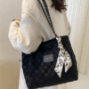 Solid Color Minimalist Braided Straw Shoulder Bag