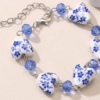 Heart Locket Cross Charm Bracelet