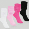 4 Pairs Women's Slouch Socks