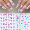 2pcs 3D/2D Nail Stickers
