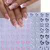 2pcs 3D/2D Nail Stickers
