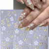 2pcs 3D/2D Nail Stickers