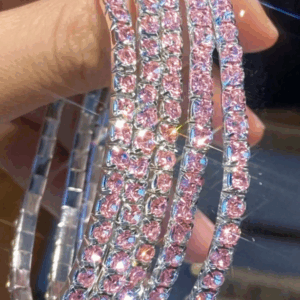 5pcs Sparkling Crystal Rhinestone Stretch Bracelets
