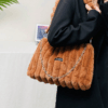 Tie-Dye Plush PU Shoulder Armpit Bag